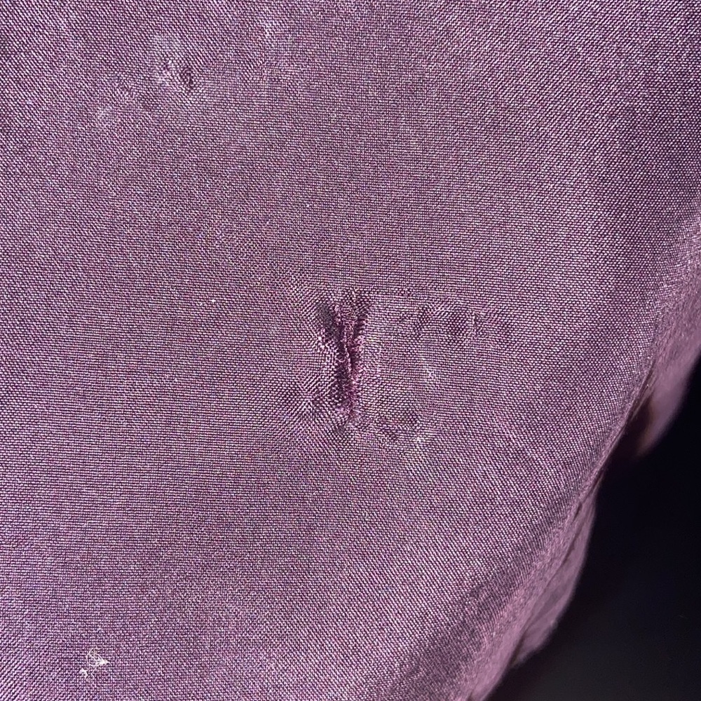 Y2K Fashion Gap Silk Babydoll Slip Dress - Eggplant Purple - Picture 10 of 10